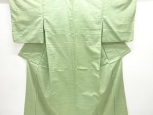 アンティーク　格子織り出し手織り紬着物